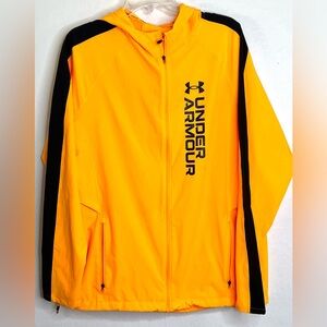 Under Armour Qualifier Outrun The Storm Jacket Deep Yellow & Black Sz. XL #200